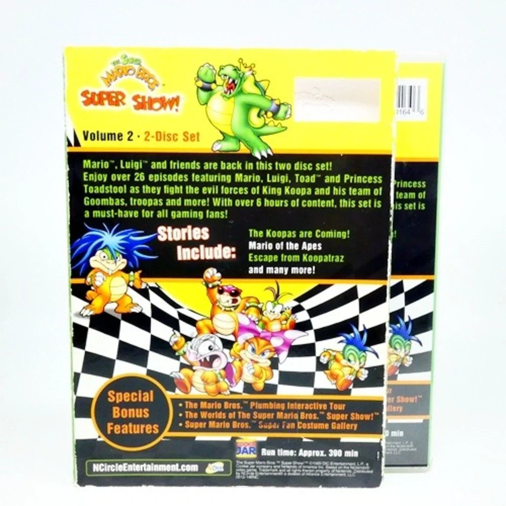 The Super Mario Bros. Super Show! Volume 2, 2-disc set, over 6 hours (DVD, 1989) - Picture 3 of 3